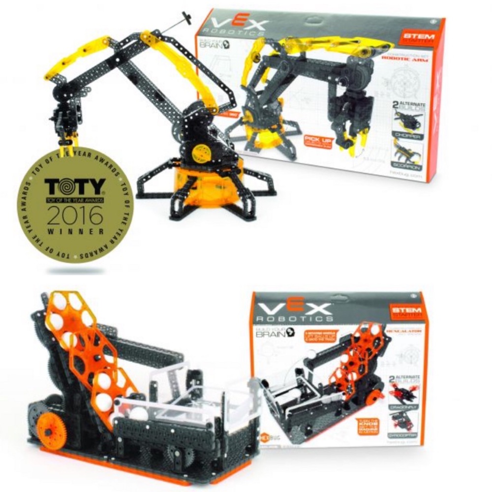 Hexbug Robotics Robotic Arm and Robotics Hexcalator Ball Machine